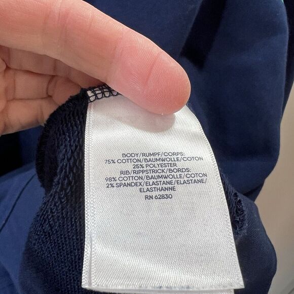 Lands End Women’s Sweatshirt Size 2X Navy Rainbow Casual Athleisure Warm & Cozy - Picture 4 of 9